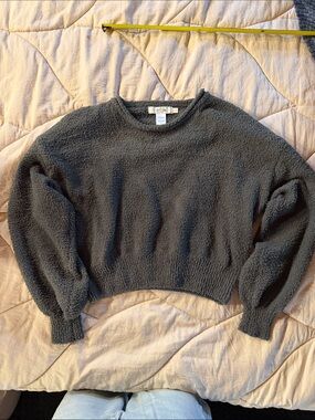 NWOT forest gray/green Textured Women's Sweater